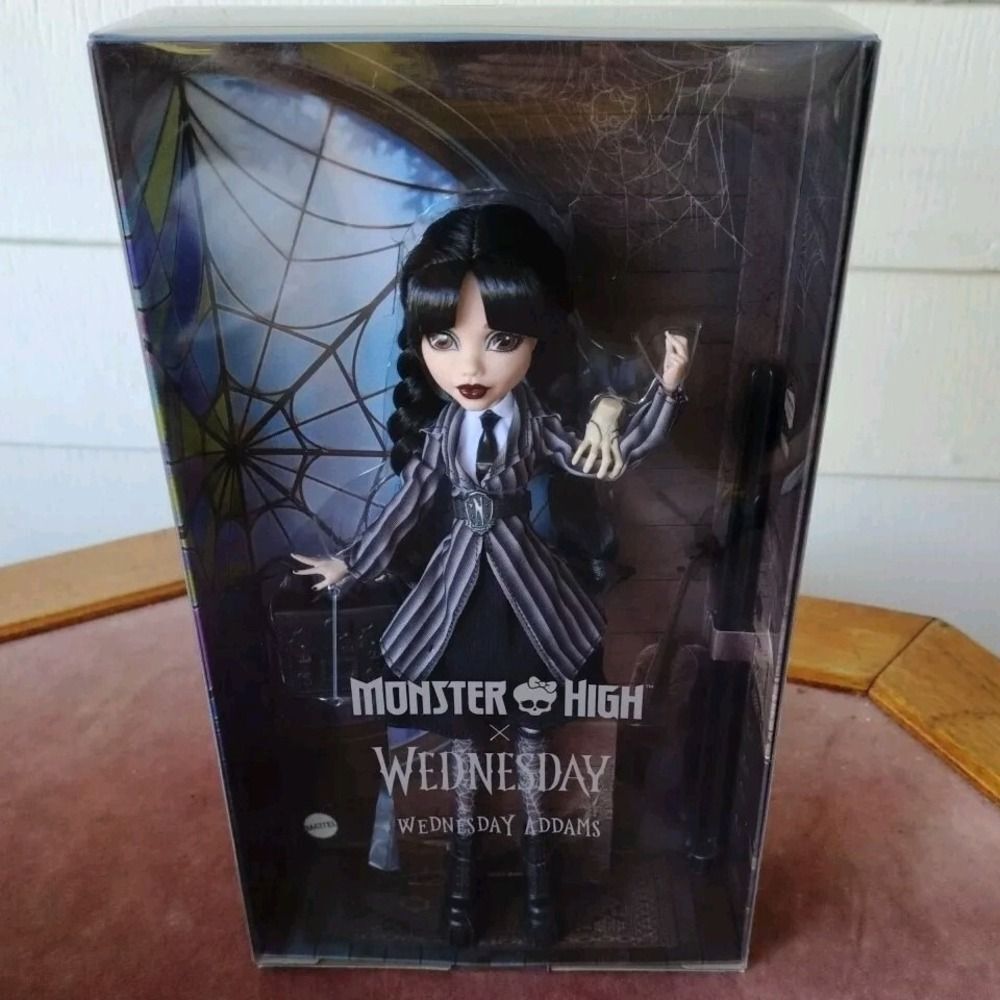 Monster High X Wednesday Addams Doll Nevermore Sealed Mattel Box